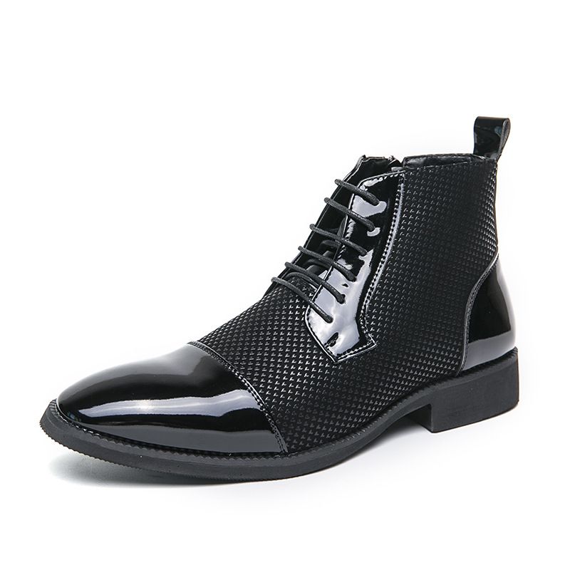Unschlagbare Qualität High Top Small Pointed Business Suit Martin 2024 Herbst Neue Lederstiefel Plus Size Herrenschuhe_voghion.com
