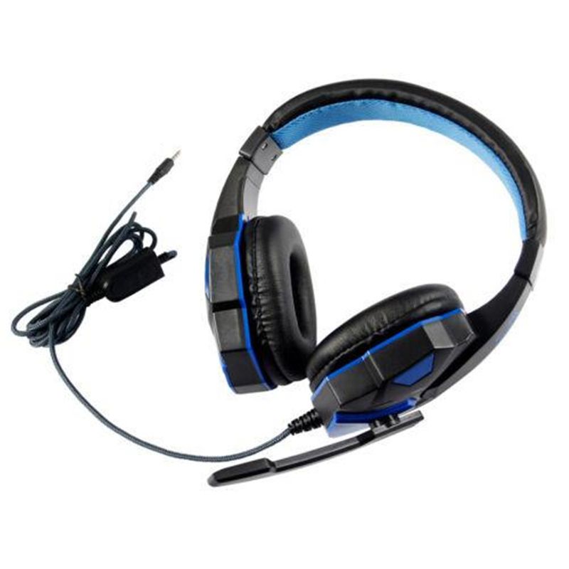 Fones de ouvido com fio para jogos PS4 PS5 Xbox Smartphone Laptop PC Baixo Estéreo Gamer Headset Capacete com 120° Ajustável_voghion.com