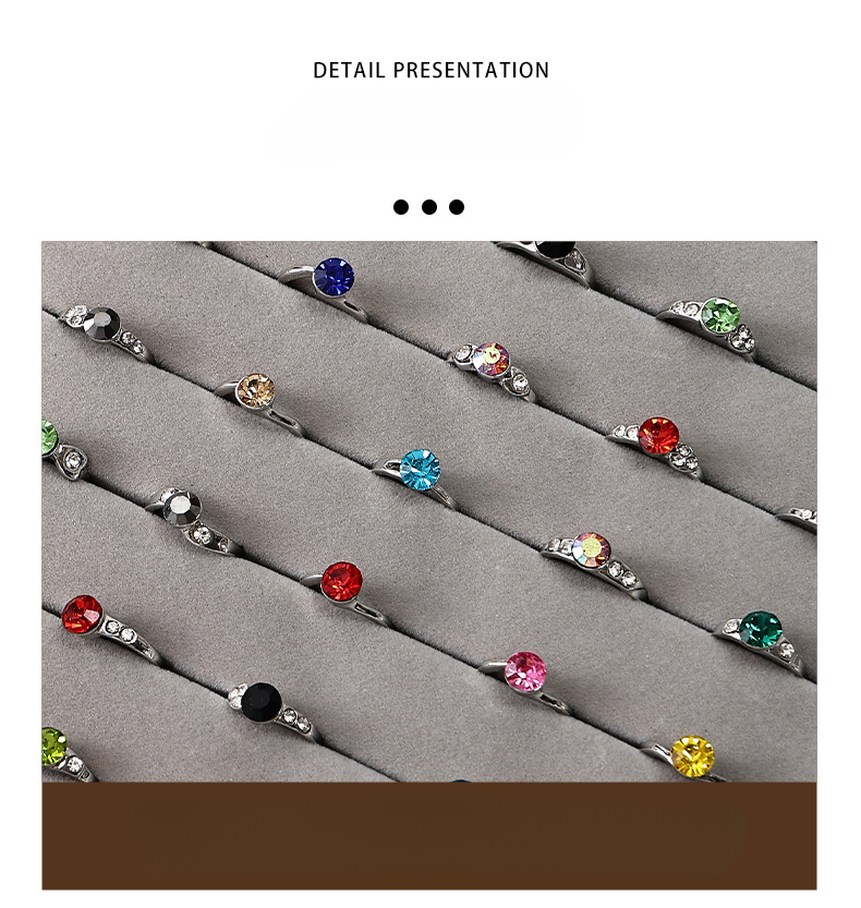 Walnussholzmaserung Schmuck Display Halskette Ring Ohrring Ablage für Stall und Live-Streaming_voghion.com