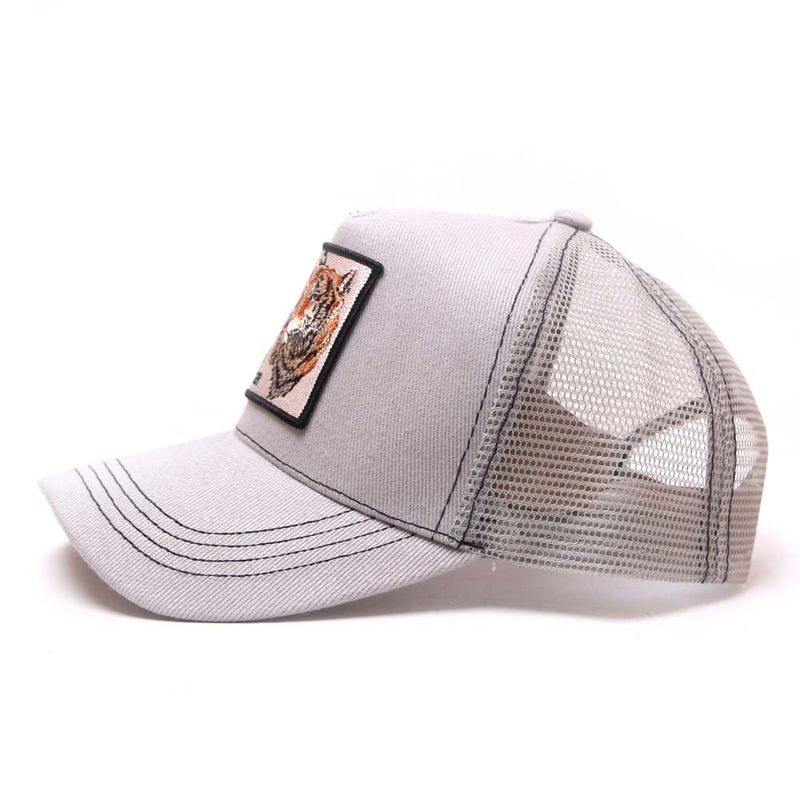 Unisex vintage bomuldsbroderi dyrebaseballkasket Nethætte andehætte Truckerkasket Kylling_voghion.com