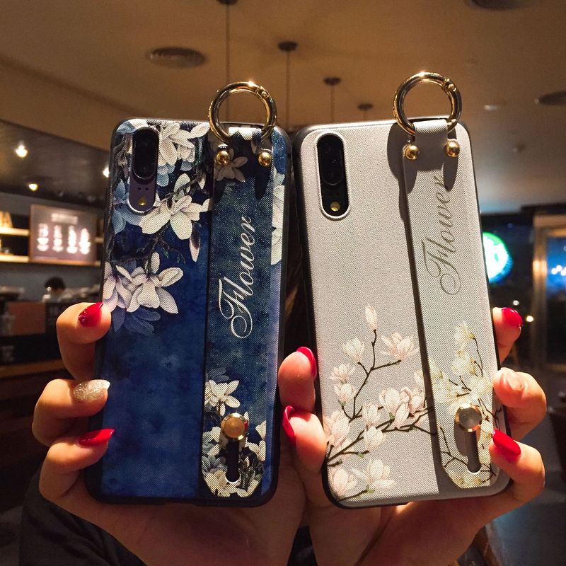 Custodia protettiva antiurto per telefono TechGlobe Embossed Magnolia compatibile con 11 Pro con anello, copertura completa, 17 Air, silicone_voghion.com