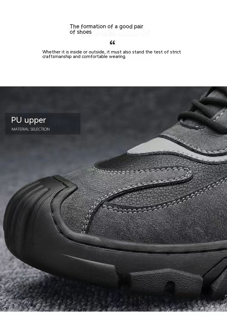 Man Comfortable Work Shoes Running Shoes Sneakers Mesh Footgear Footwear_voghion.com