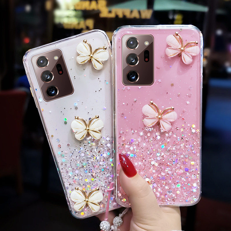 Shiny Sequins Crystal Lanyard Phone Case for Huawei P50 P40 P30 P20 Pro Honor 50 20 10 Lite 9x Nova 7 8 SE Y8s Bling Soft Funda_voghion.com