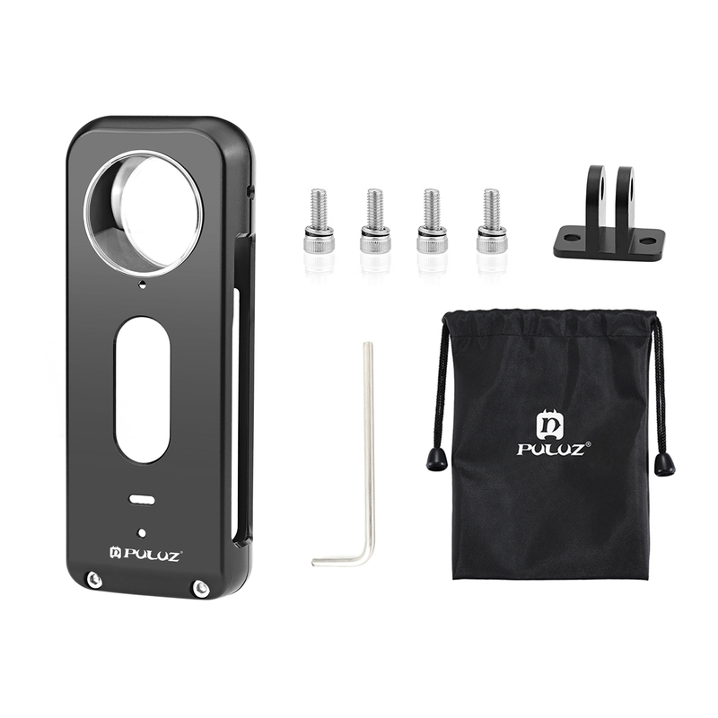 PULUZ New Aluminum Alloy Case For Insta360 X3 Metal Protective Cage Rig Housing Frame With Lens Protector For Insta360 X3_voghion.com