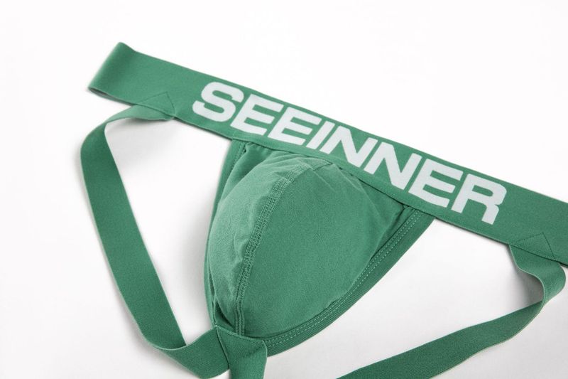 KSS/SECRET Heren Dubbele Strings, Zuiver Katoen, Huidvriendelijk, Comfortabel en Ademend_voghion.com