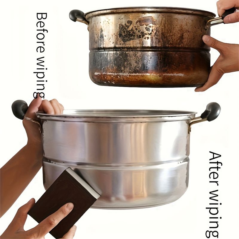 Magic Descaling Emery Sponge Household Cleaning Brush Useful Things For Kitchen Remove Pot Bottom Stubborn Stains Products Tools_voghion.com