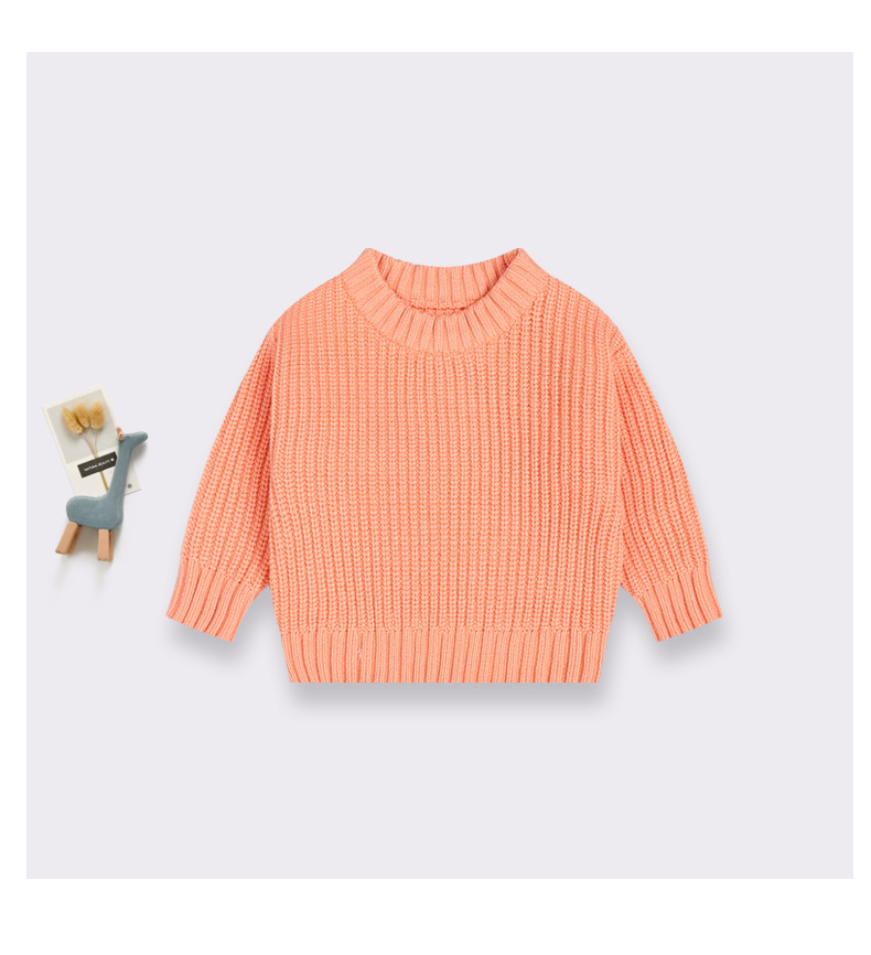 Ins hot style foreign trade cross-border children's clothing baby sweater baby boy girl child autumn and winter loose knitted jacket_voghion.com