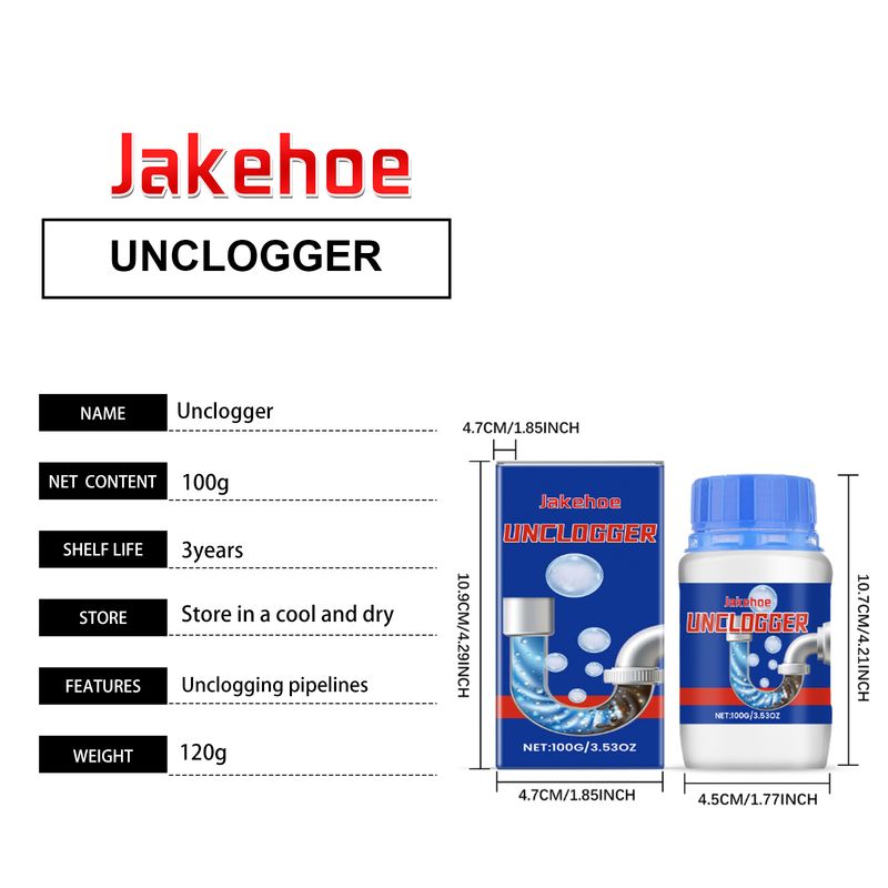 Jakehoe Pipe Unclogger Cleans Kitchen Sinks Bathroom Drains Quick Unclogger For Clogged Pipes_voghion.com