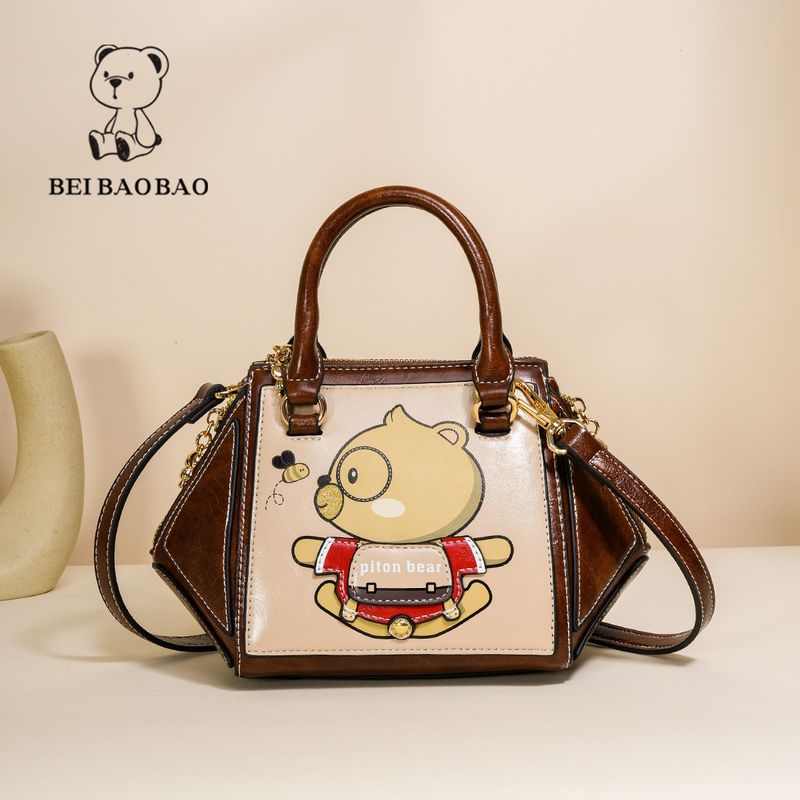 Borsa a tracolla versatile alla moda in stile melard con texture Beibao Tote_voghion.com