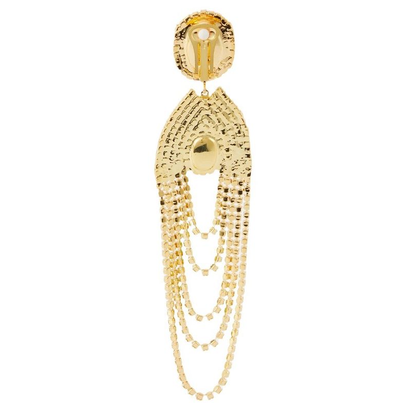 Orecchini con nappe lunghe e fermagli per orecchini con strass alla moda, accessori di alta gamma_voghion.com