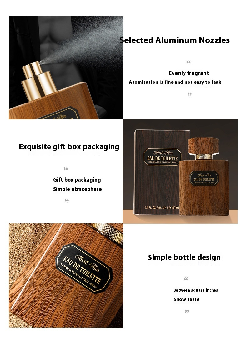 Högkvalitativt hållbar lätt doft för män Ebenholts Agarwood Wood Fragrance Cologne Parfym_voghion.com