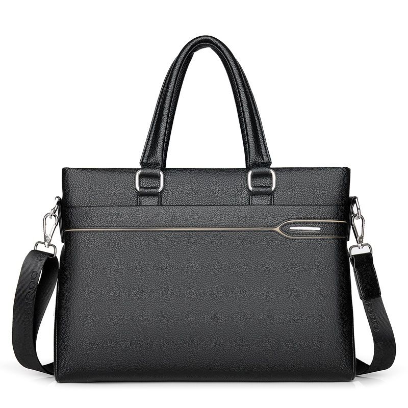 Handbag Soft Leather Large Capacity Casual Cowhide Single Shoulder Crossbody Business Briefcase Men's Bag_voghion.com