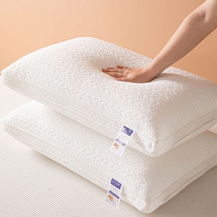 Cuscino cervicale tridimensionale per la salute, in tessuto lavorato a maglia, per uso domestico, per adulti, con nucleo ad alto rimbalzo, morbido e confortevole_voghion.com