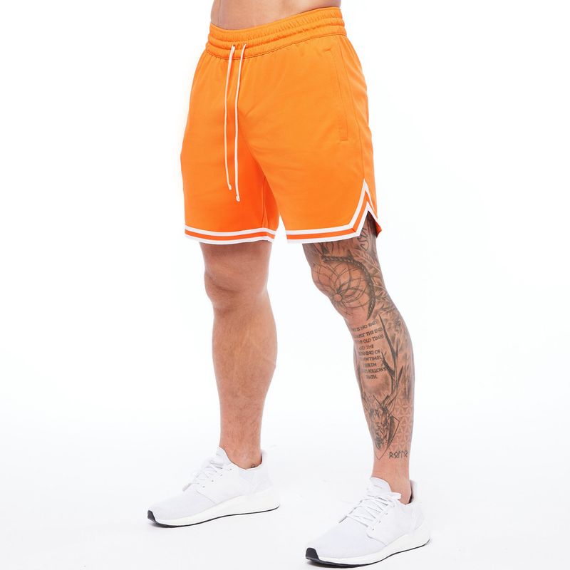 Men's Clothing Plus Size Men's Casual Pants Summer New Sports Breathable Mesh Quick Drying Basketball Pants Solid Color Shorts_voghion.com