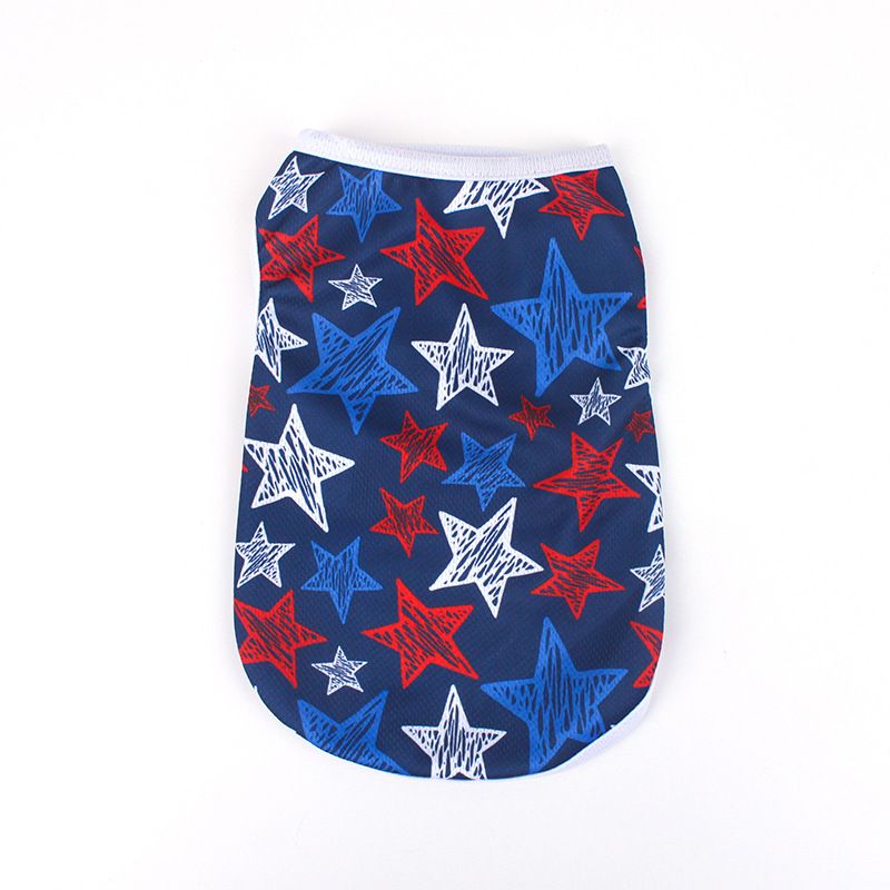 Summer Dog Thin Breathable Cartoon Vest For Teddy Bichon Small Dogs Lightweight Short Cat Two-Legged Clothes_voghion.com