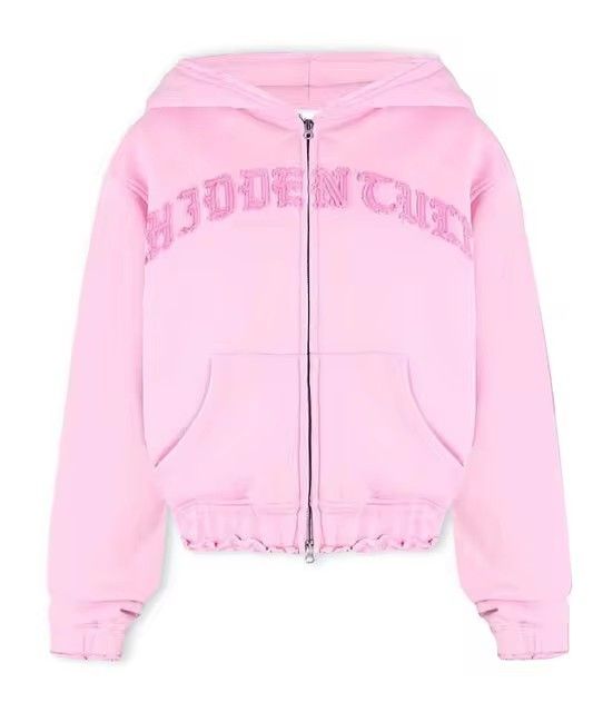 Women's Clothing Letters Mid Length Hot Girl Belly Baring Jacket Tops Fashionable High Waist Street Style Fashion Harajuku Long_voghion.com