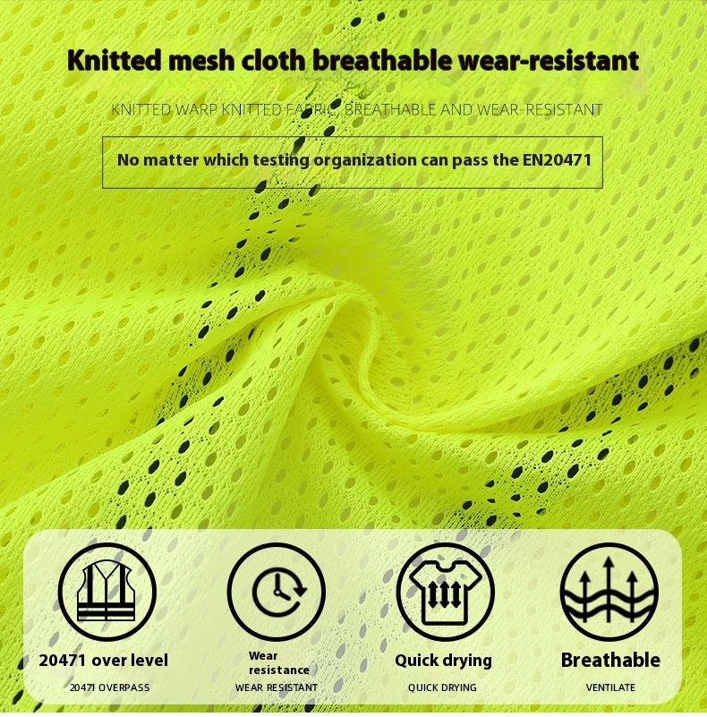 Multi Pocket w magazynie, kamizelka bezpieczeństwa do budowy dróg, kamizelka ostrzegawcza High Brighess do magazynów lotniskowych_voghion.com