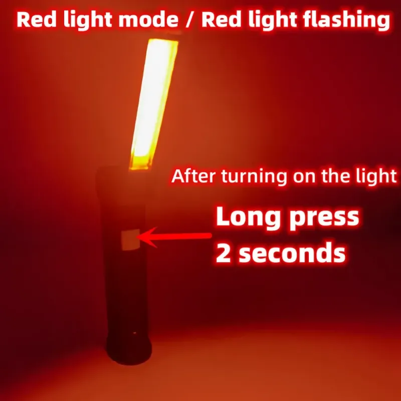 NewPortableCOBLEDFlashlightUSBRechargeableWorkLightMagneticLanternaHangingLampwithBuiltinBatteryCampingTorch_voghion.com