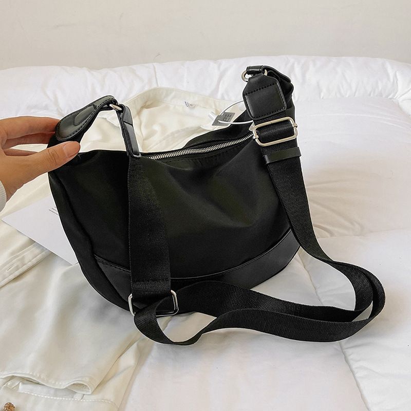 Borsa a tracolla da donna, grande capacità, in nylon, versatile per lo shopping e gli spostamenti, borsa a tracolla casual da uomo_voghion.com