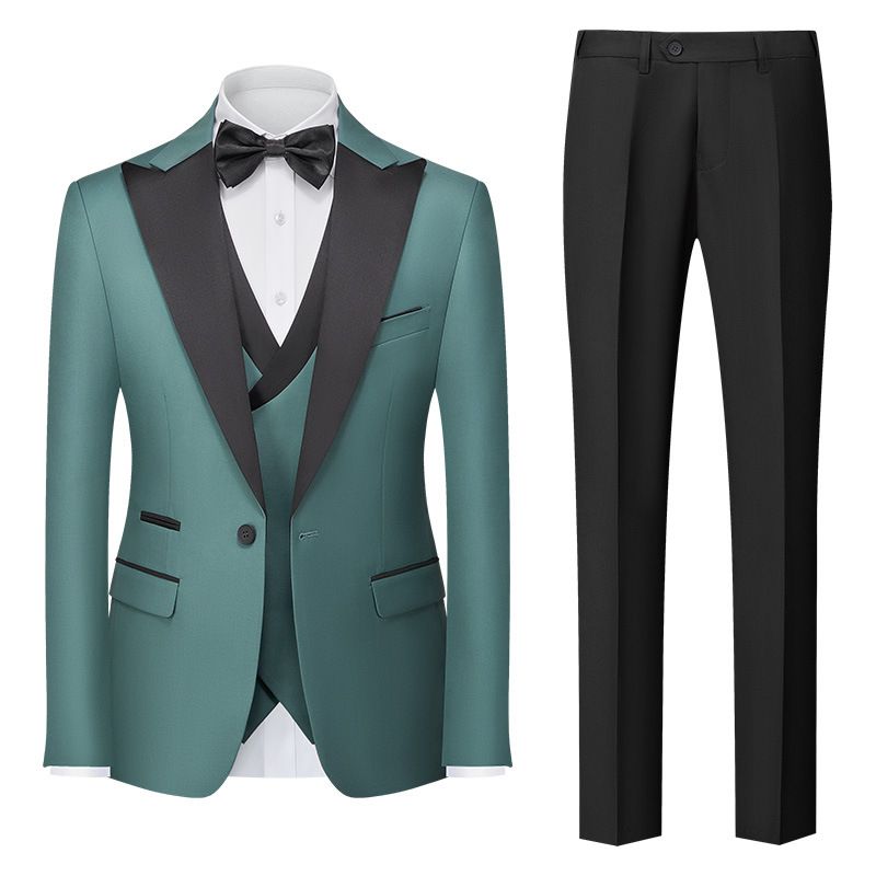 CT New Three-Piece Men's Double-Slit Formal Suit Set_voghion.com