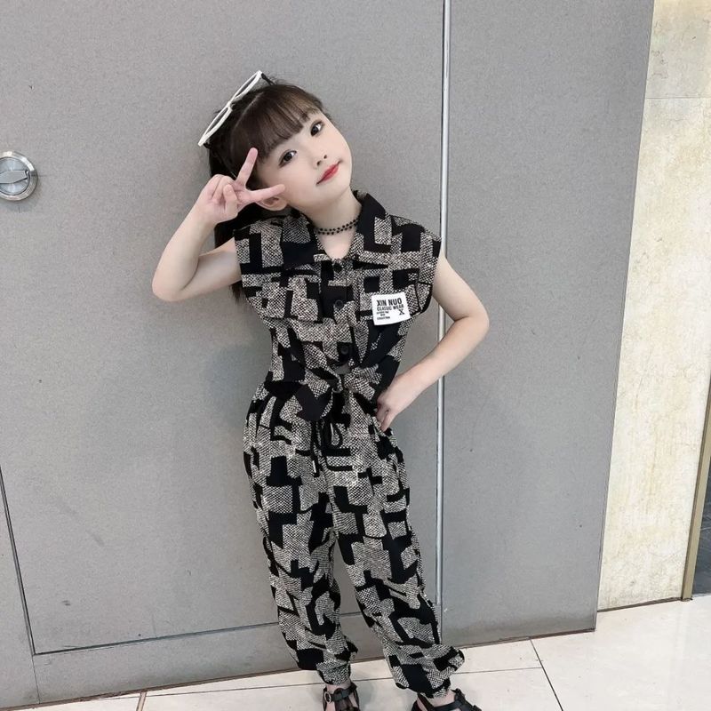 Kız Çocuk Seti Orta Çocuklar 5 Yaş 8 Çocuk Moda Pantolon Labirent Seti_voghion.com