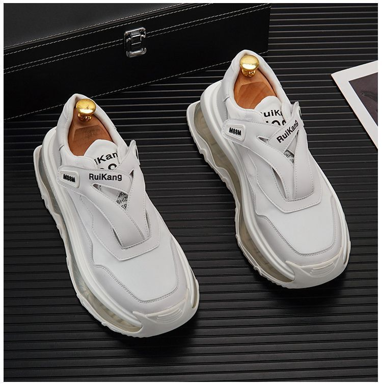 Män S Skor Canvas Daddy Sommarstil Andas Trendig Tjock sula Höjd Ökande Skor Full Palm Luftkudde Sport Casual_voghion.com
