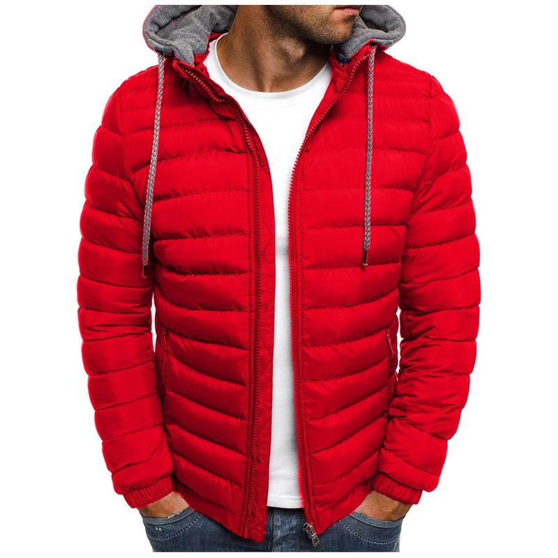 Europe, America, Autumn And Winter New Foreign Trade Padded Jacket, Solid Color Padded Jacket, Simple And Atmospheric Men's Padded Jacket_voghion.com