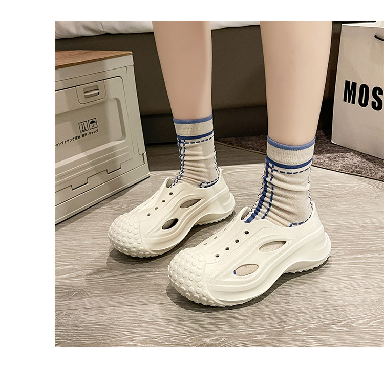 2024 neue Sandalen im Sommerstil mit Plateausohle und weicher Sohle, Strandsandalen zum Reinschlüpfen, stille Paarschuhe_voghion.com