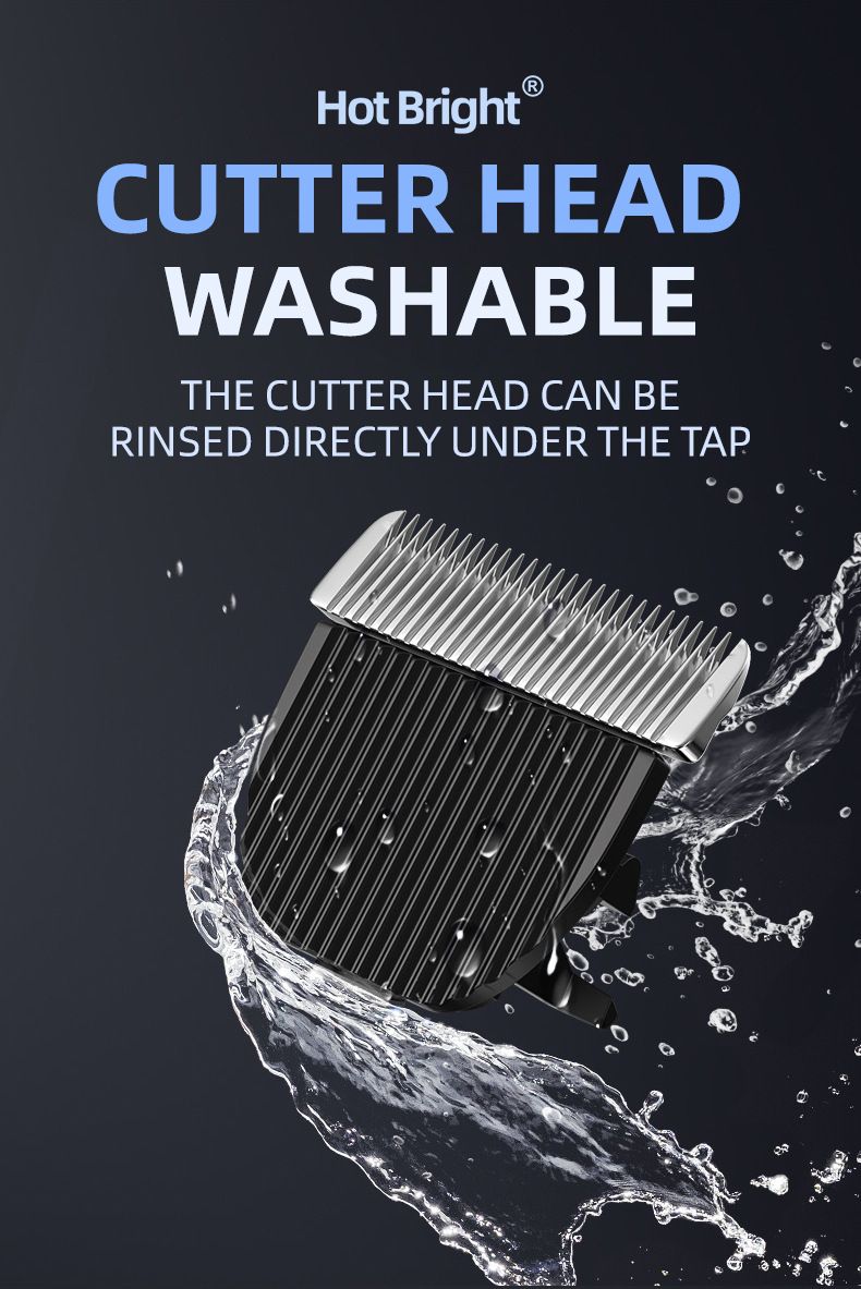 Tagliacapelli professionale senza fili 907 - Lama in lega di titanio, impostazioni regolabili, silenzioso e impermeabile per uomini, donne e animali domestici_voghion.com