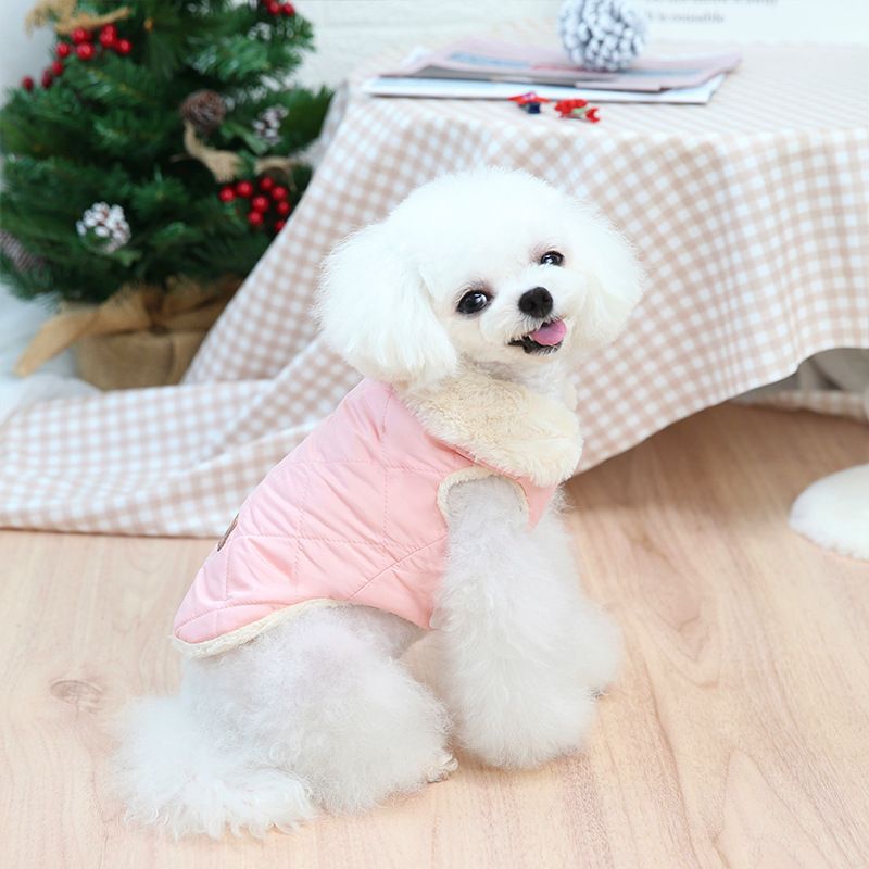 Abbigliamento per animali domestici, vestiti per cuccioli di peluche, giacca in cotone per cani di taglia media e piccola, forniture Pomeraia, stile giapponese e coreano._voghion.com