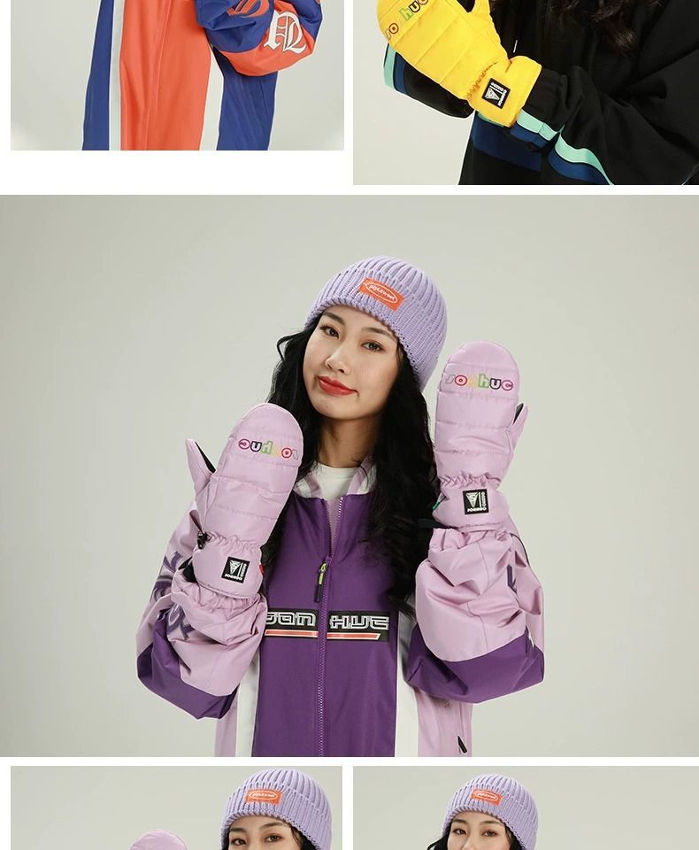 Ski For Women, Warmth, Hand Tightness, Wear-resistant, Anti Slip, Windproof, Waterproof Touch Screen, Winter Cycling_voghion.com
