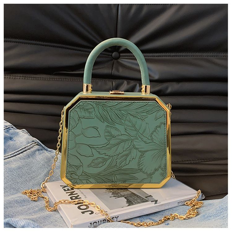 Trendy Damen 2024 Neue Mode Strukturierte Handtasche Crossbody Schulter Abend Vielseitige Box Tasche_voghion.com