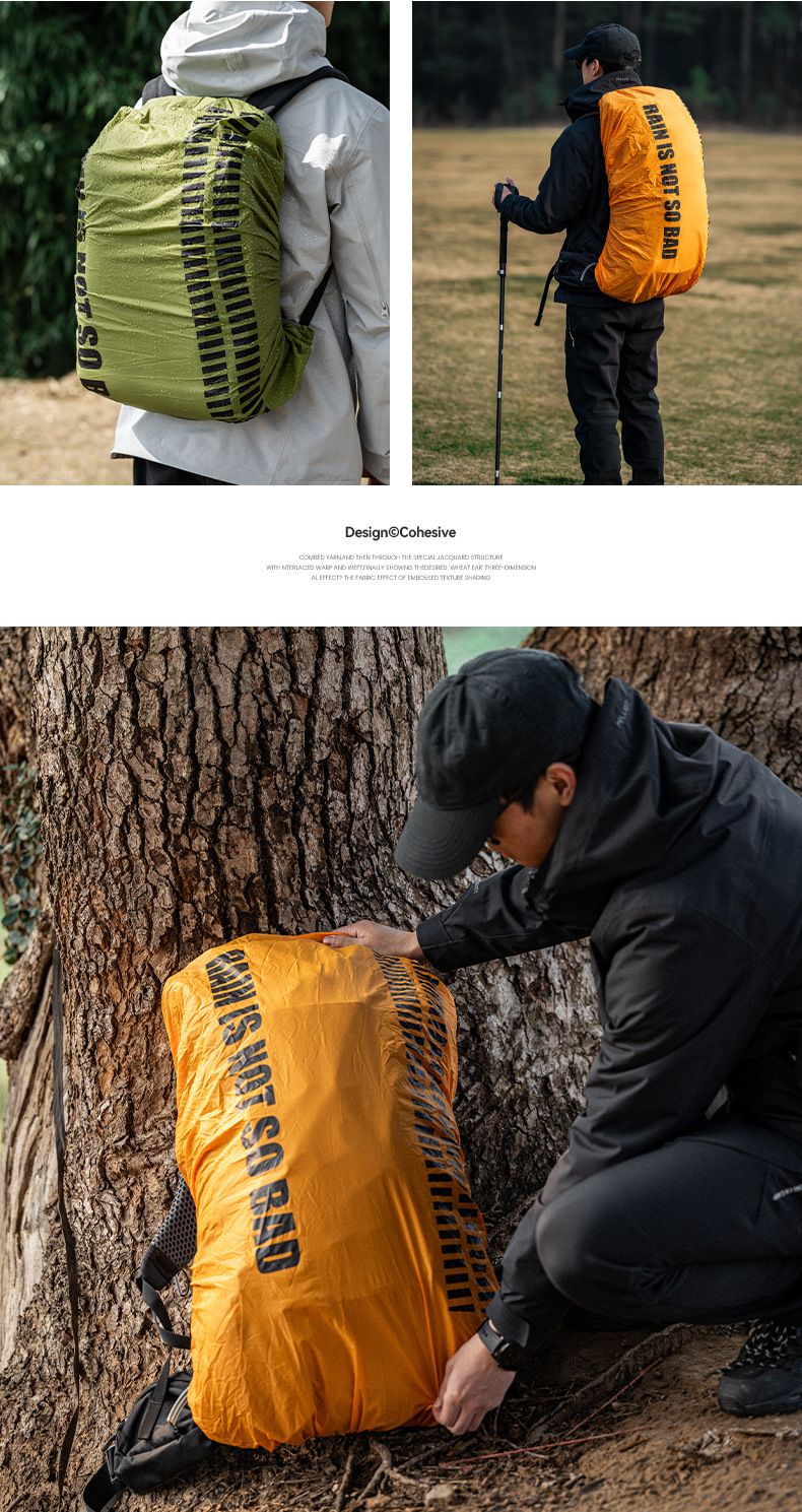 HIKEMAN Wasserdichte Rucksackhülle – Universeller Regenschutz zum Wandern/Camping (20–50 l) | Gut sichtbare Reflektorstreifen_voghion.com