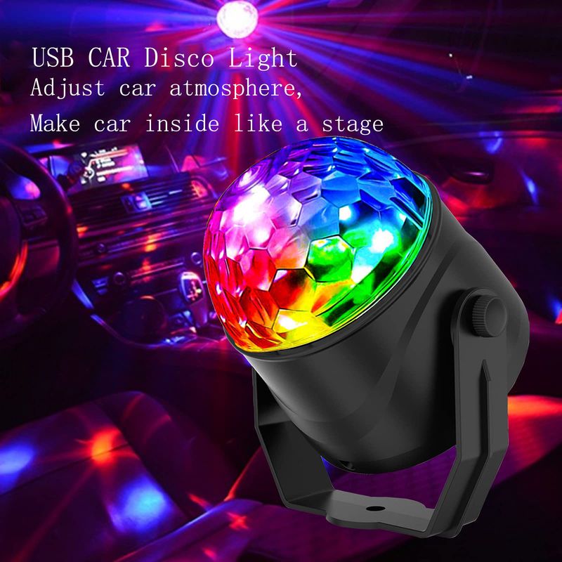 Vánoční osvětlení Dálkové ovládání LED magická koule USB mini křišťálová magická koule světlo barevné rotující pódiové laserové světlo KTV pódiové světlo_voghion.com