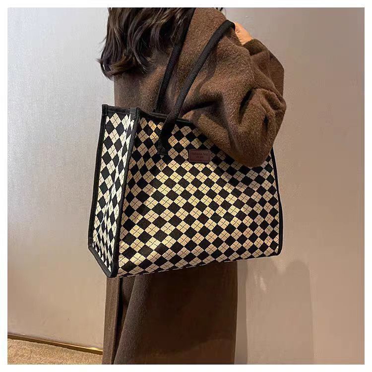 Women's Handbag, Tote Out, Large Capacity Shoulder Bag, Multi-functional Student Tote Bag For Classes Tote Bag_voghion.com