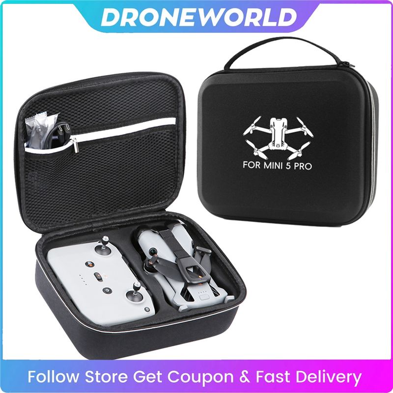 Tragbare Tragetasche Mini 5 Pro Schutzhülle Harte EVA-Box Handtasche für DJI RC N3 Fernbedienung Batterie Drone Zubehör_voghion.com
