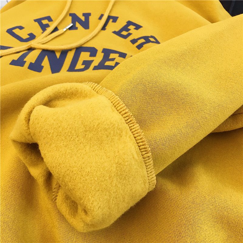 Abbigliamento da donna post-vendita pacchetto autunno e inverno abbigliamento esterno più top in velluto per studentesse donne felpe larghe_voghion.com