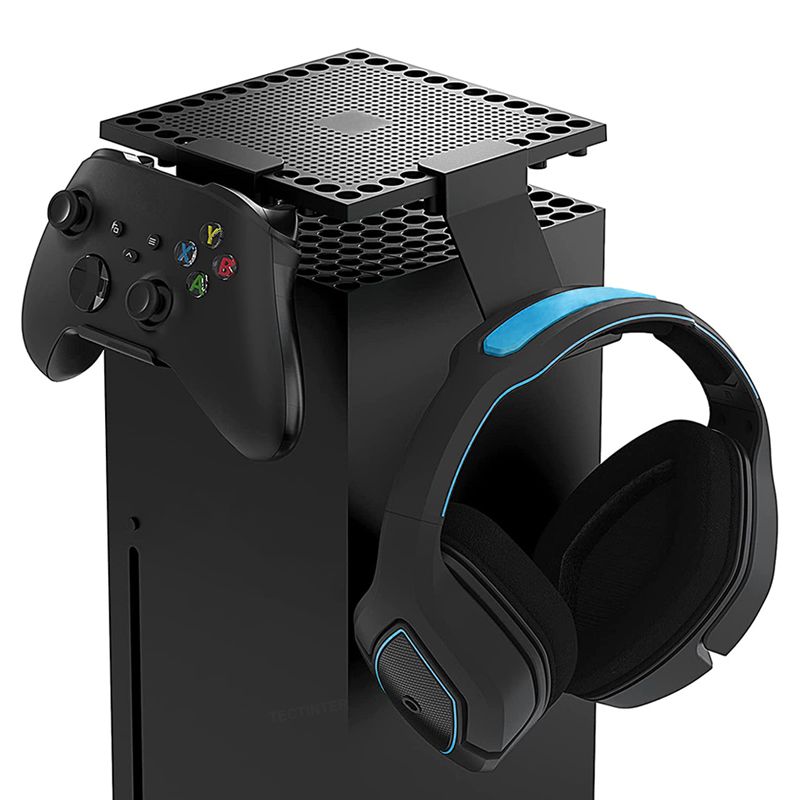 Resursdatora putekļu vāciņš Xbox Series X konsoles austiņu āķi Spēļu paneļa pakaramais Putekļu necaurlaidīgs Xbox Series X piederumu austiņu turētājam_voghion.com