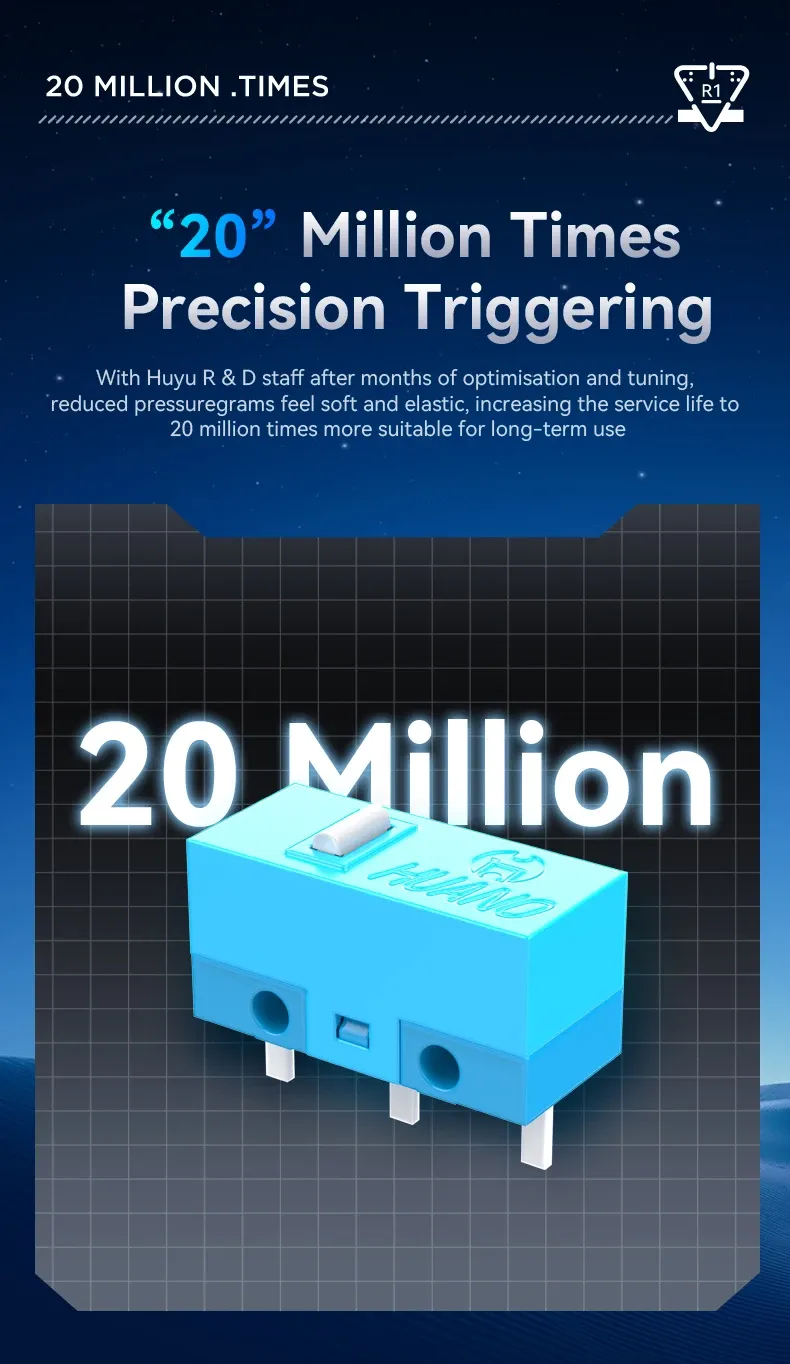 Attack Shark R1 1000Hz Bluetooth Wireless Tri-mode Connection 18000dpi Optical Mouse Lightweight Ergonomic DesignMouse_voghion.com
