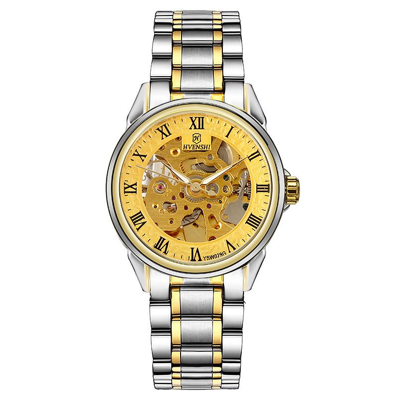 New Fashion Trend Men's Double sided Hollow Fully Automatic Mechanical Watch_voghion.com