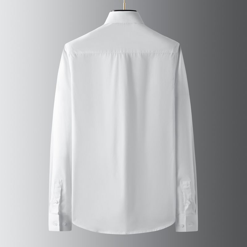 Chemise à manches longues, coupe slim, décontractée, haut de gamme, motif ciel étoilé, estampage à chaud, qualité imbattable, pour homme, nouveau style_voghion.com