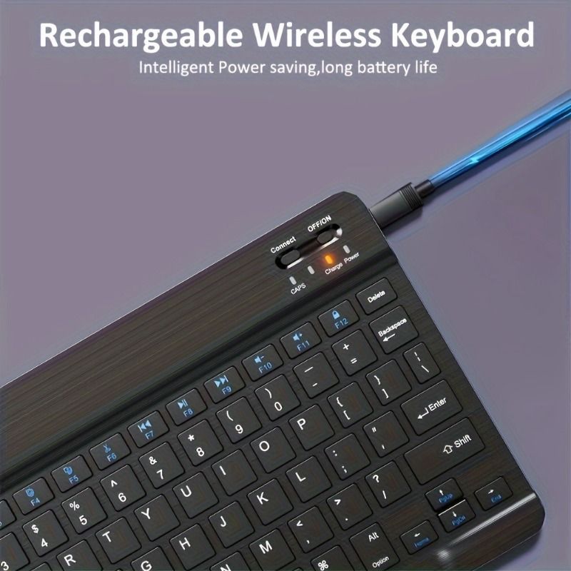 Teclado y ratón inalámbricos portátiles y recargables para Android, Samsung y Xiaomi._voghion.com