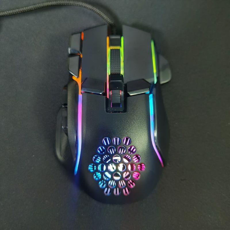 10 key wired gaming, esports mouse, macro programming, 13 RGB light modes, 6 gears, 12800dpi_voghion.com