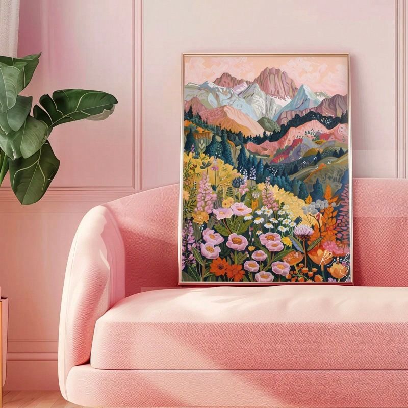 Framed Oil Core Poster Decorative Hanging Wall Canvas Print Painting_voghion.com