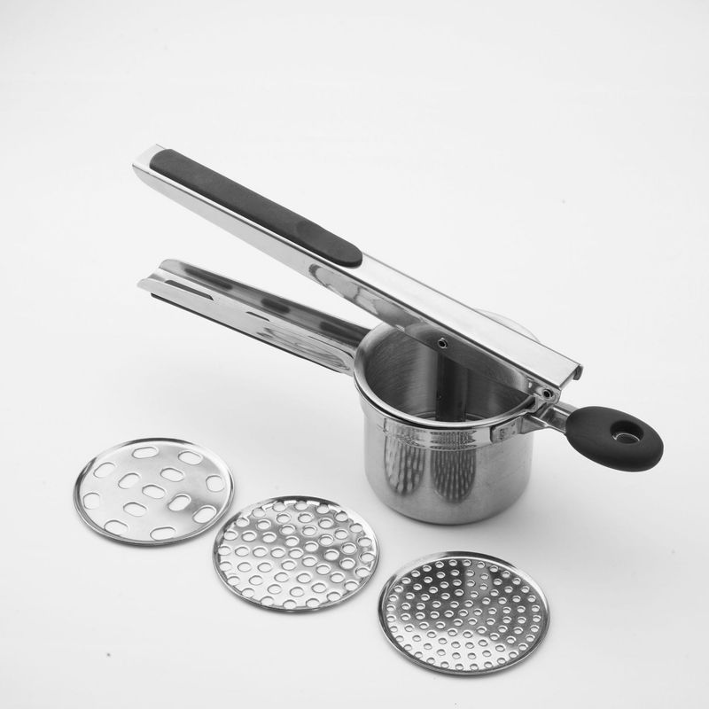Manual Juicer Stainless Steel Potato Press Crusher Masher Thick Potato Press Fruit Juicer_voghion.com