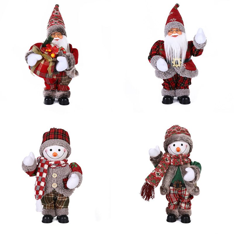 Elektrischer animierter Weihnachtsmann und Schneemann mit Kletterperlen – festliches Fensterornament, Kinderspielzeug, Weihnachtsgeschenk_voghion.com