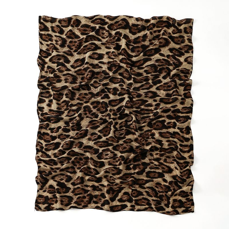 Women's Scarve Classic Popular Leopard Print Cotton Long Scarf Retro Trend Zebra Print Headscarf Women Spot_voghion.com