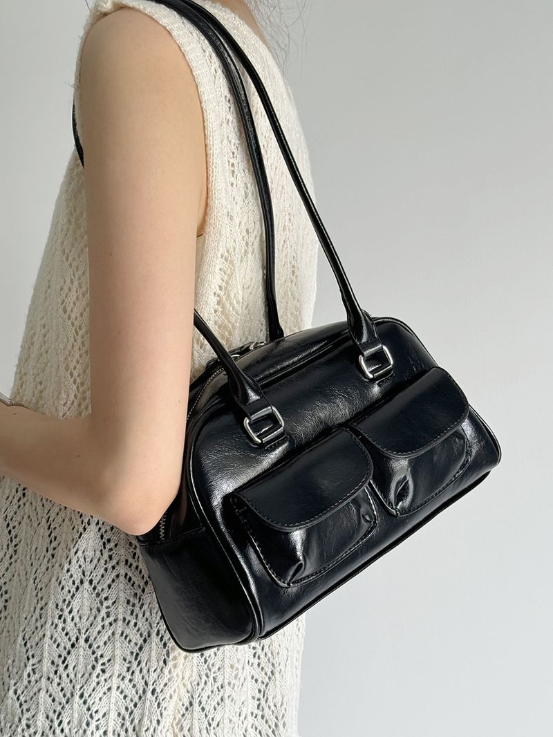Nova bolsa de boliche coreana nicho axila grande capacidade pequeno bolso design bolsa para mulheres_voghion.com