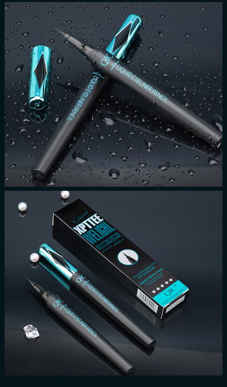 QIC Magic Slim Wasserdichter, schweißfester, färbender, schnell trocknender Make-up-Eyeliner, Eyeliner-Flüssigkeitsstift_voghion.com