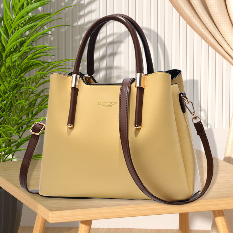 Lihanbao Lady Bag Simplicity Multistrato Borsa a tracolla portatile Borsa a tracolla grande in pelle coordinata per abbigliamento da donna, per uso quotidiano - Blu scuro_voghion.com